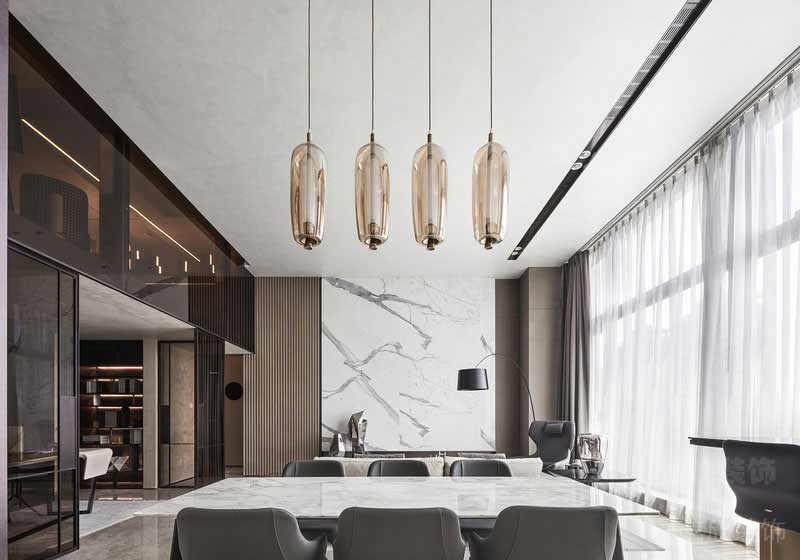 輕奢風(fēng)格別墅客廳陳設(shè)