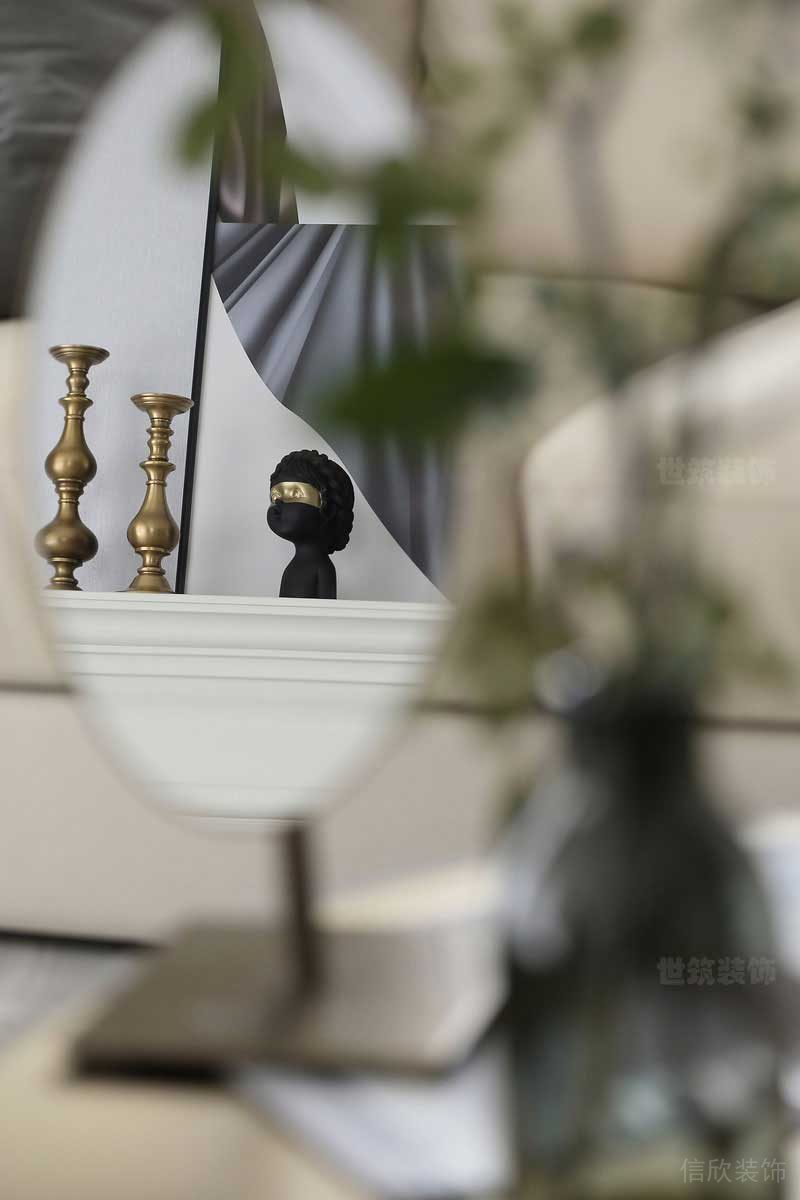 輕奢風(fēng)格家居樣板間客廳飾品