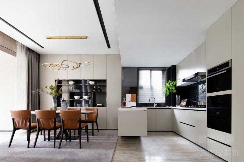 輕奢現(xiàn)代風(fēng)豪華別墅餐廚