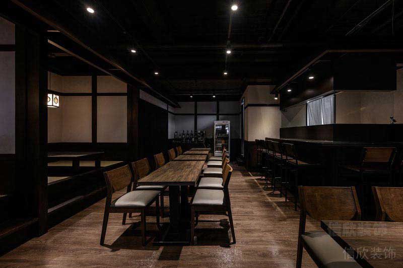 日式風格餐飲空間就餐區(qū)