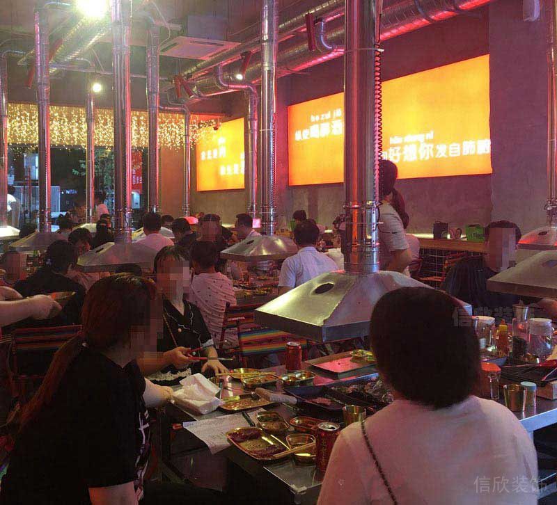 燒烤餐廳工業(yè)風(fēng)實(shí)景效果圖