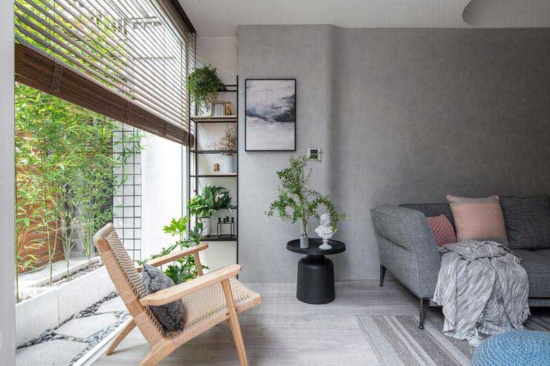 田園現(xiàn)代風家庭起居室