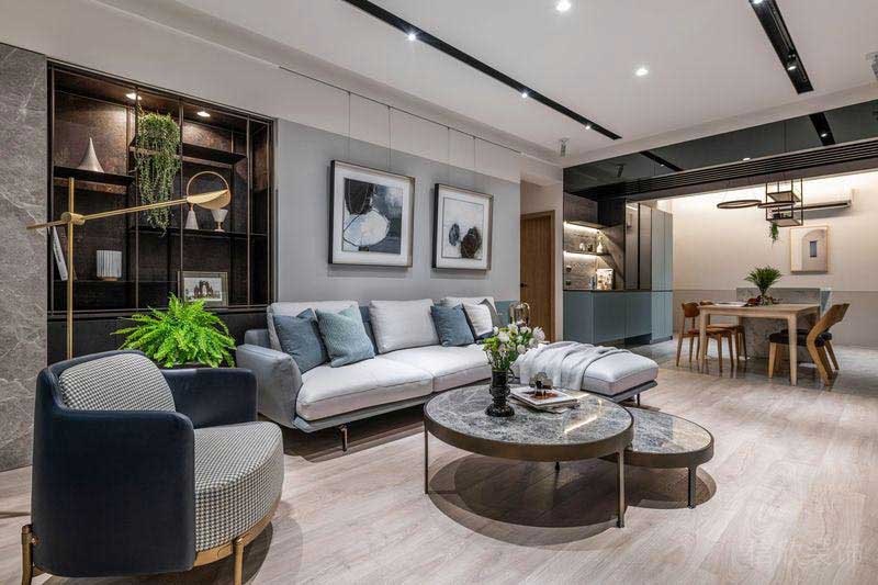 現(xiàn)代北歐混搭風家居客廳