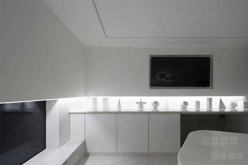 現(xiàn)代純白風家居偏廳