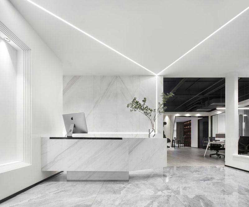 現(xiàn)代風格辦公空間服務臺