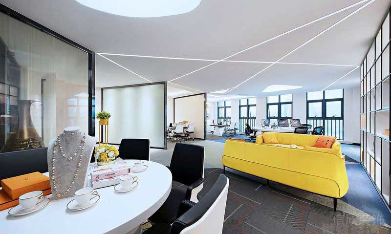 現(xiàn)代風格辦公空間會客交流區(qū)