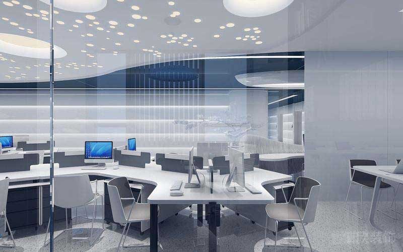 現(xiàn)代風格辦公室辦公區(qū)桌子組合