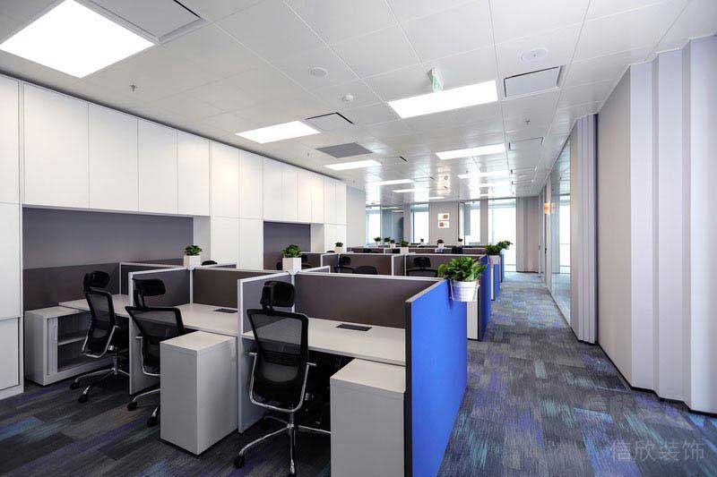 現(xiàn)代風(fēng)格辦公室員工工作區(qū)