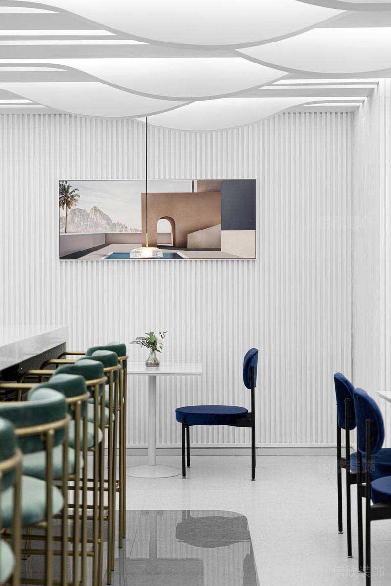 現(xiàn)代風(fēng)格餐廳純白空間設(shè)計(jì)效果圖