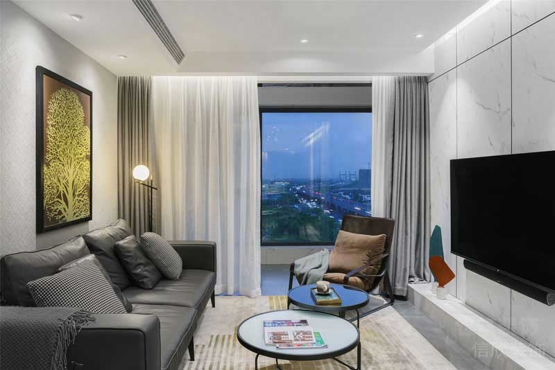 現(xiàn)代風格公寓空間休閑客廳