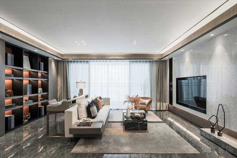 現(xiàn)代風(fēng)格豪華別墅偏廳