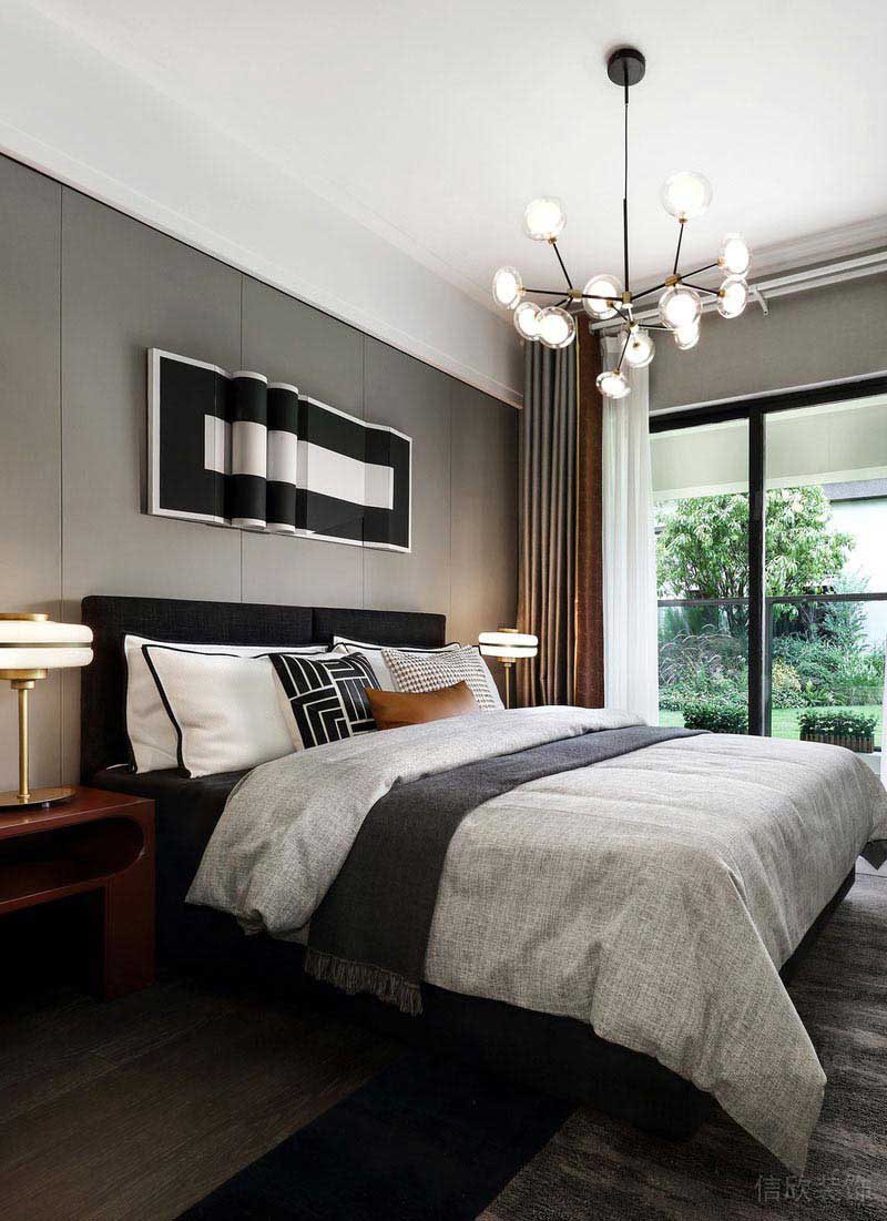 現(xiàn)代風(fēng)格灰色調(diào)臥室設(shè)計(jì)方案