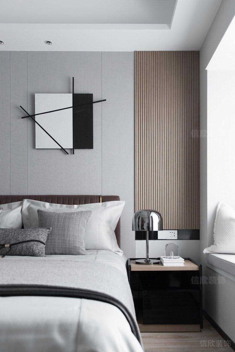 現(xiàn)代風格灰色的臥室設計