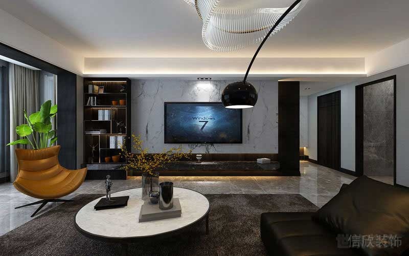 現(xiàn)代風格家居客廳休閑椅實景圖