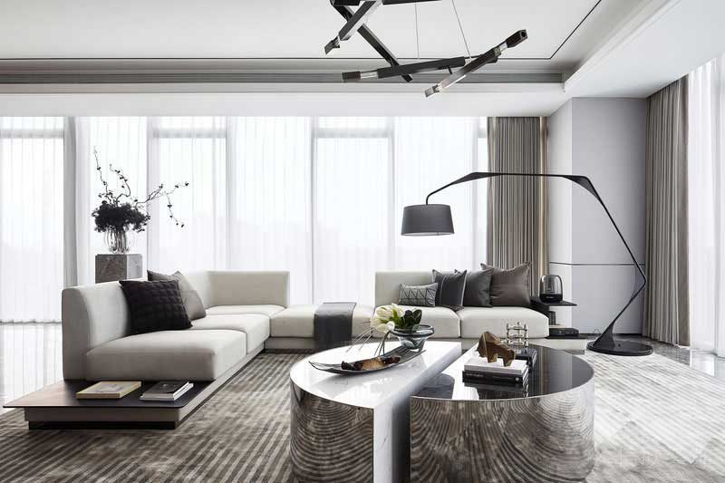 現(xiàn)代風格家庭客廳家私組合