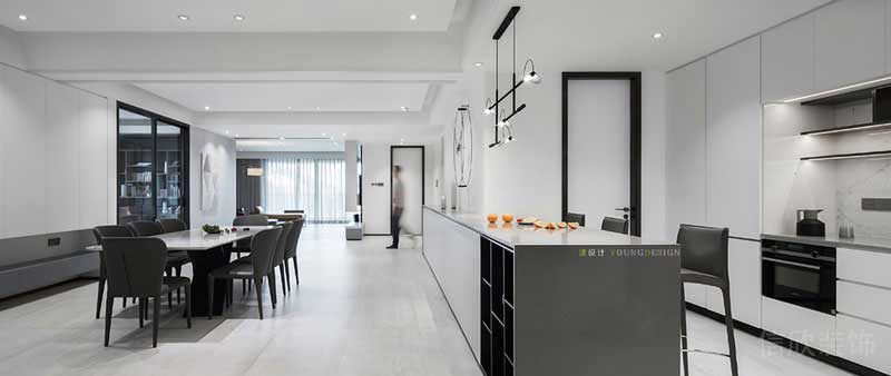 現(xiàn)代風格樣板間餐廚空間