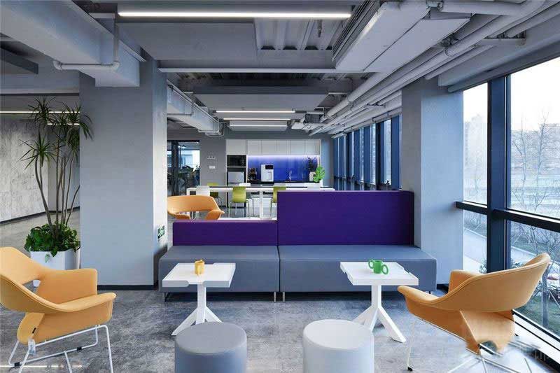 現(xiàn)代工業(yè)風辦公室洽談交流區(qū)