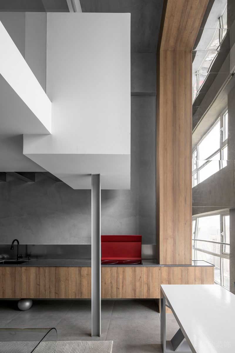 現(xiàn)代工業(yè)風(fēng)公寓客廳一角