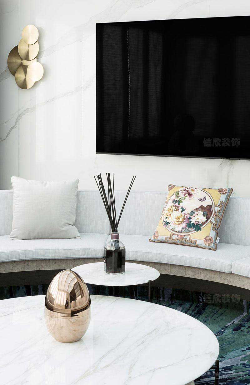 現(xiàn)代弧形沙發(fā)搭配設計圖