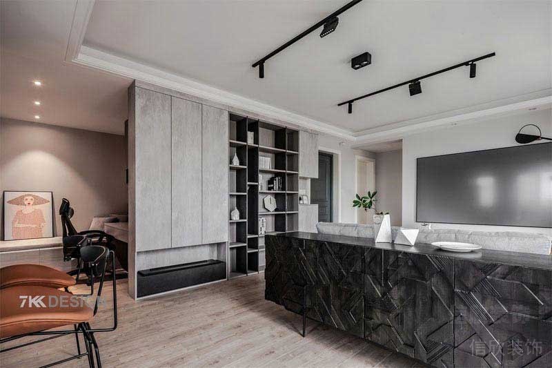 現(xiàn)代極簡(jiǎn)風(fēng)格豪華家居偏廳