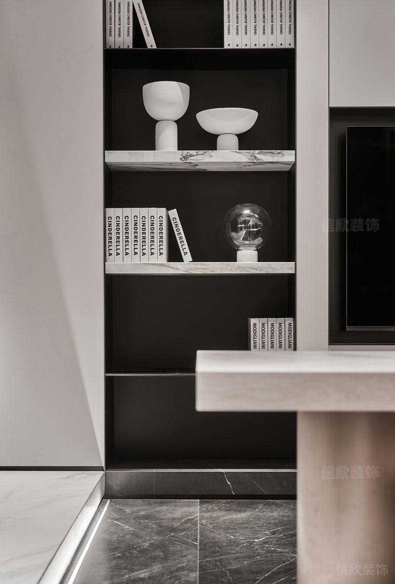 現(xiàn)代極簡(jiǎn)風(fēng)格家居嵌入式裝飾展示柜