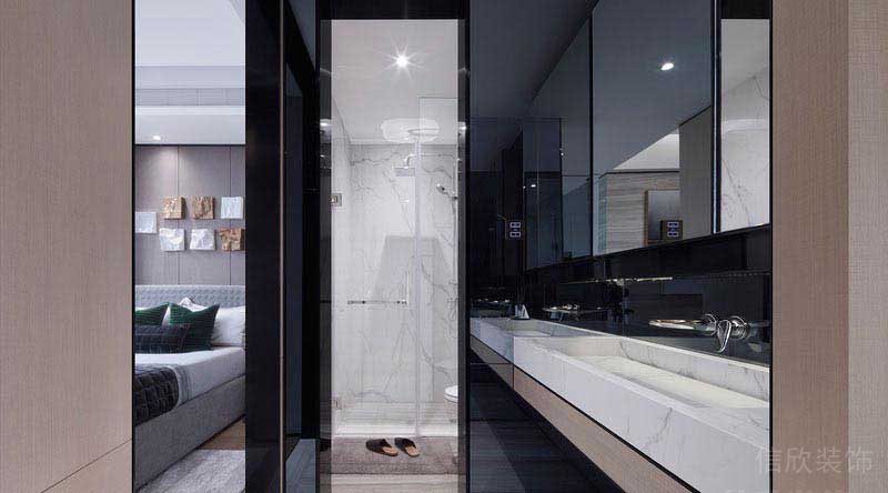 現(xiàn)代極簡風格家庭衛(wèi)生間洗手臺