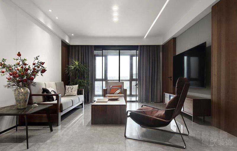 現(xiàn)代極簡風(fēng)樣板間客廳