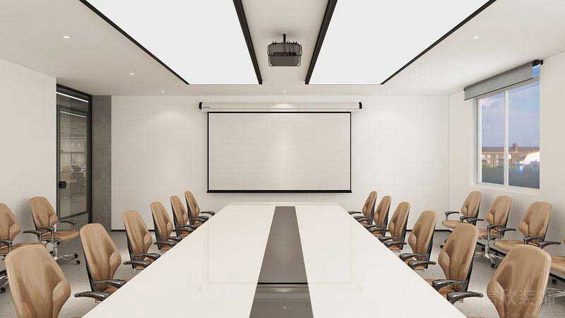現(xiàn)代簡約風(fēng)格辦公室商務(wù)會議室
