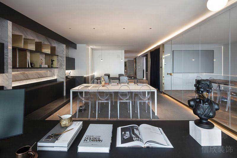 現(xiàn)代輕奢辦公洽談區(qū)