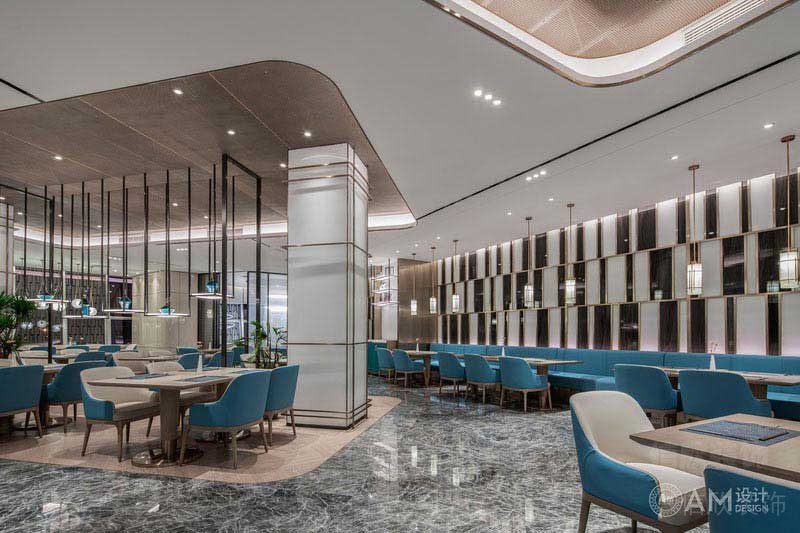 現(xiàn)代輕奢餐飲空間公共用餐區(qū)