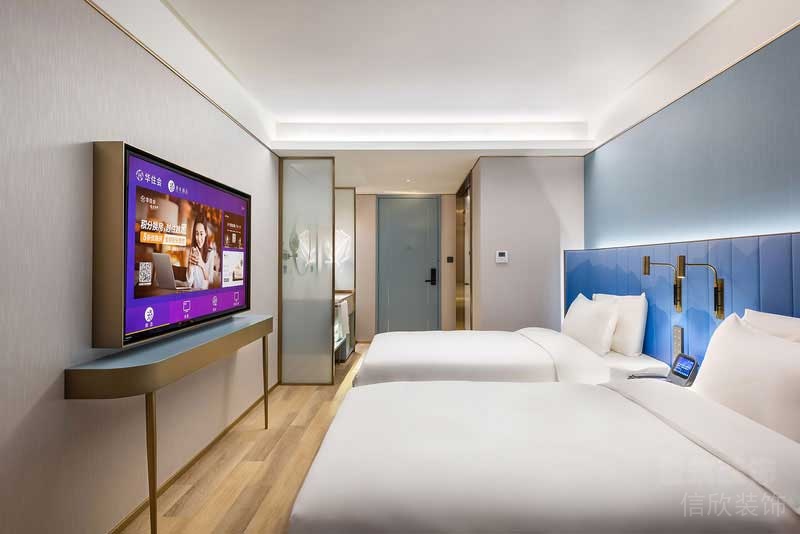 現(xiàn)代輕奢風(fēng)格酒店空間雙人房