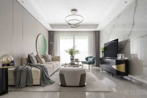 現(xiàn)代輕奢風家居客廳家私