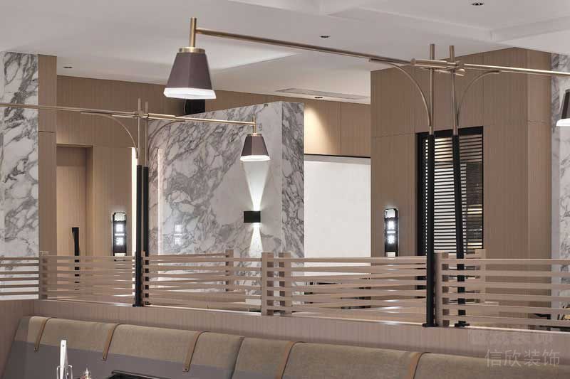 現(xiàn)代原木風(fēng)格餐廳公共就餐區(qū)