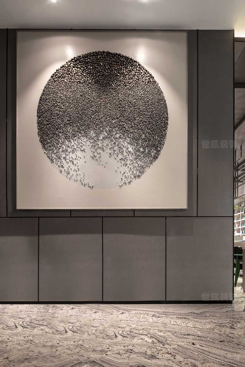 現(xiàn)代中式辦公室過道藝術畫