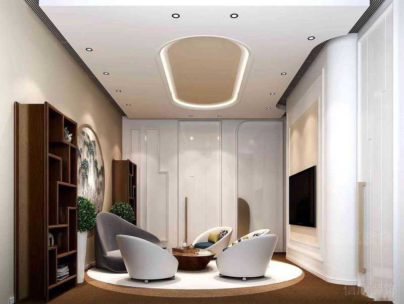 現代中式商業(yè)空間休閑接待區(qū)