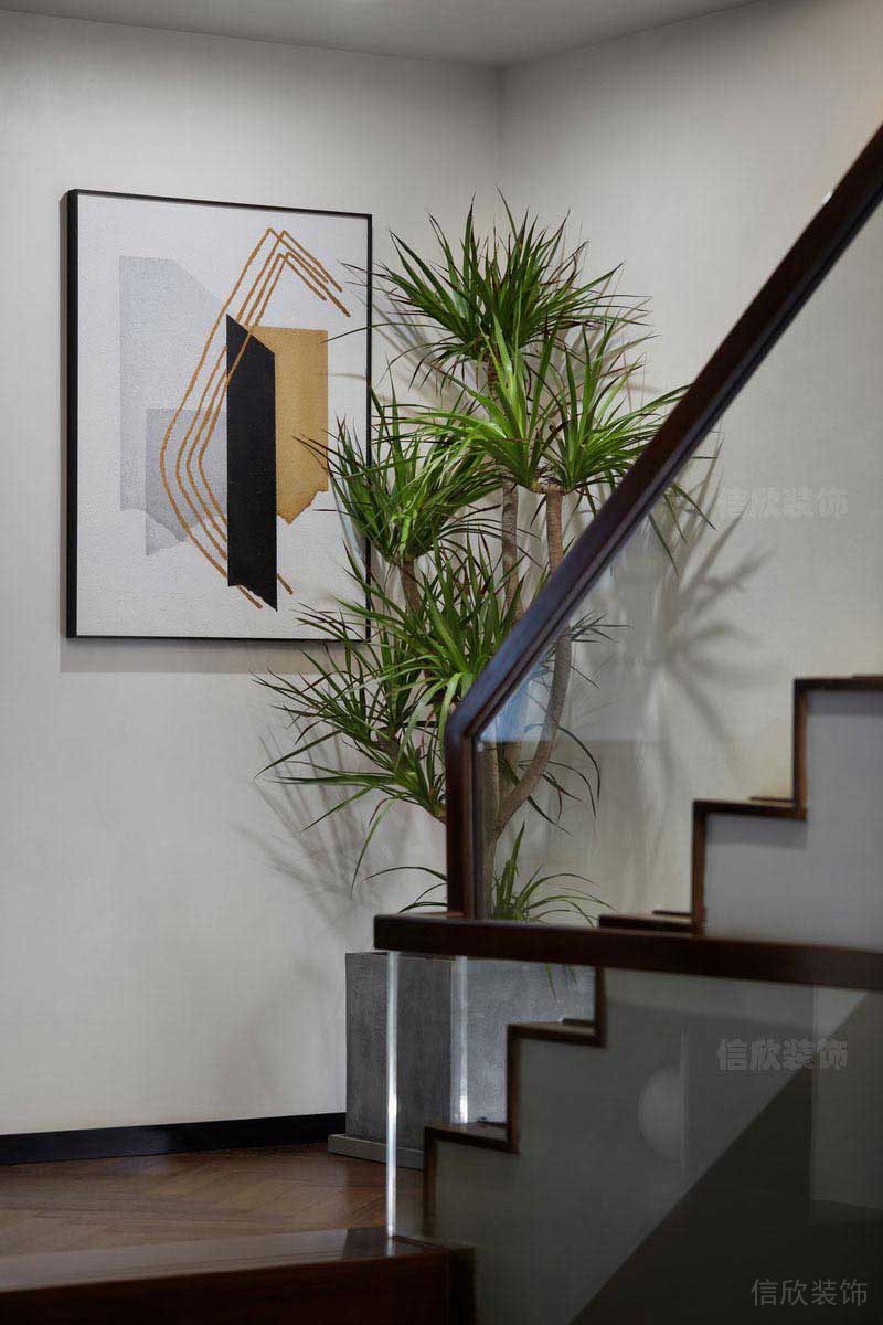 新居別墅現(xiàn)代簡約風(fēng)樓梯效果圖 (2)