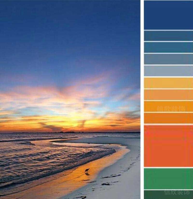 新居現(xiàn)代風(fēng)顏色遞進(jìn)搭配參照效果圖