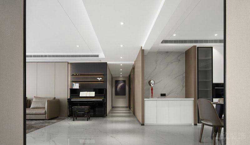 新居現(xiàn)代簡約風(fēng)客餐廳效果圖(1)