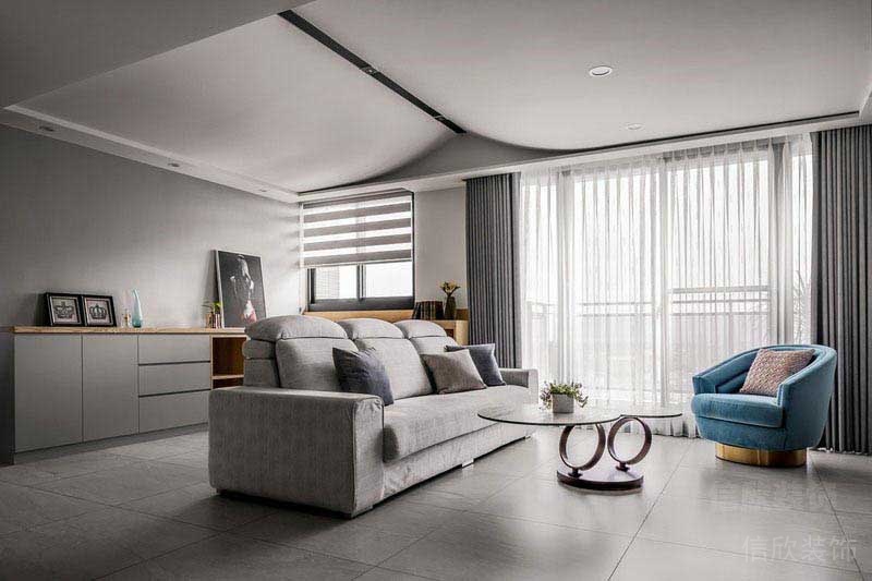 新居現(xiàn)代簡(jiǎn)約風(fēng)客廳效果圖(9)