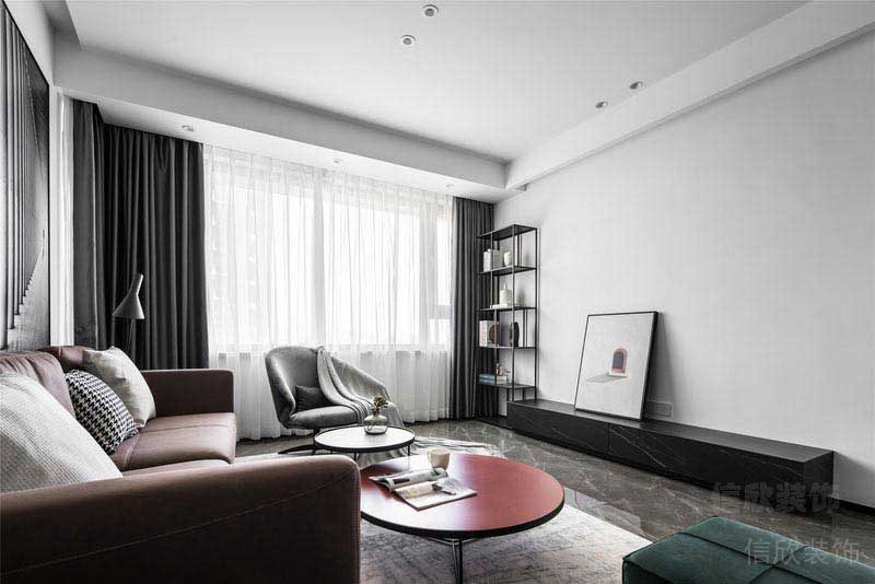 新居現(xiàn)代簡(jiǎn)約風(fēng)客廳效果圖 (6)