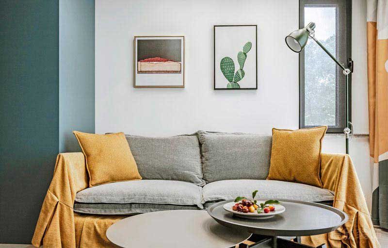 新居現(xiàn)代簡(jiǎn)約風(fēng)沙發(fā)背景墻效果圖