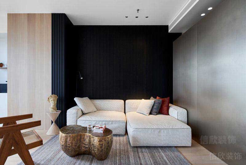 新居現(xiàn)代簡(jiǎn)約風(fēng)沙發(fā)背景墻效果圖(3)