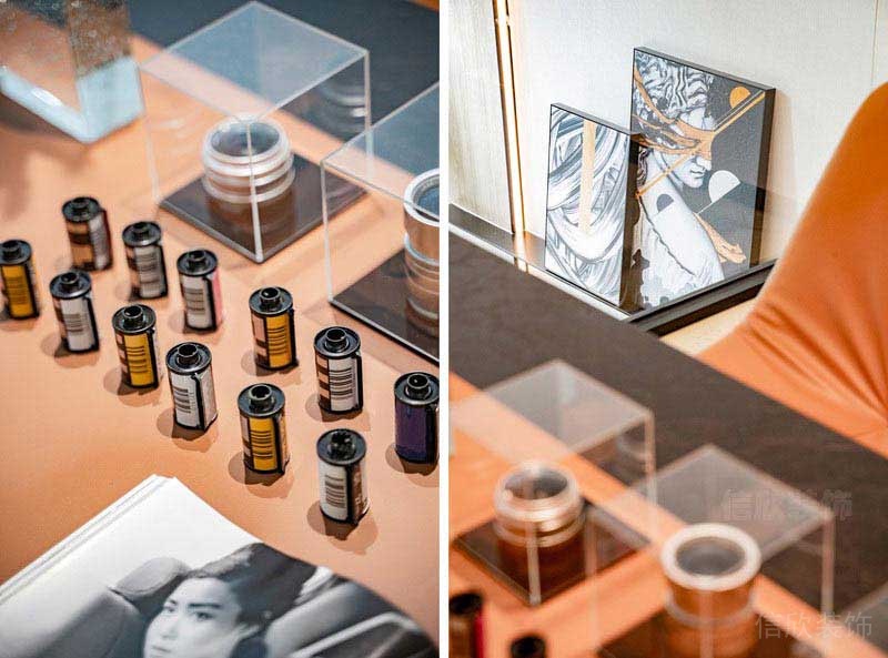 新居現(xiàn)代簡(jiǎn)約風(fēng)書桌交卷裝飾品效果圖