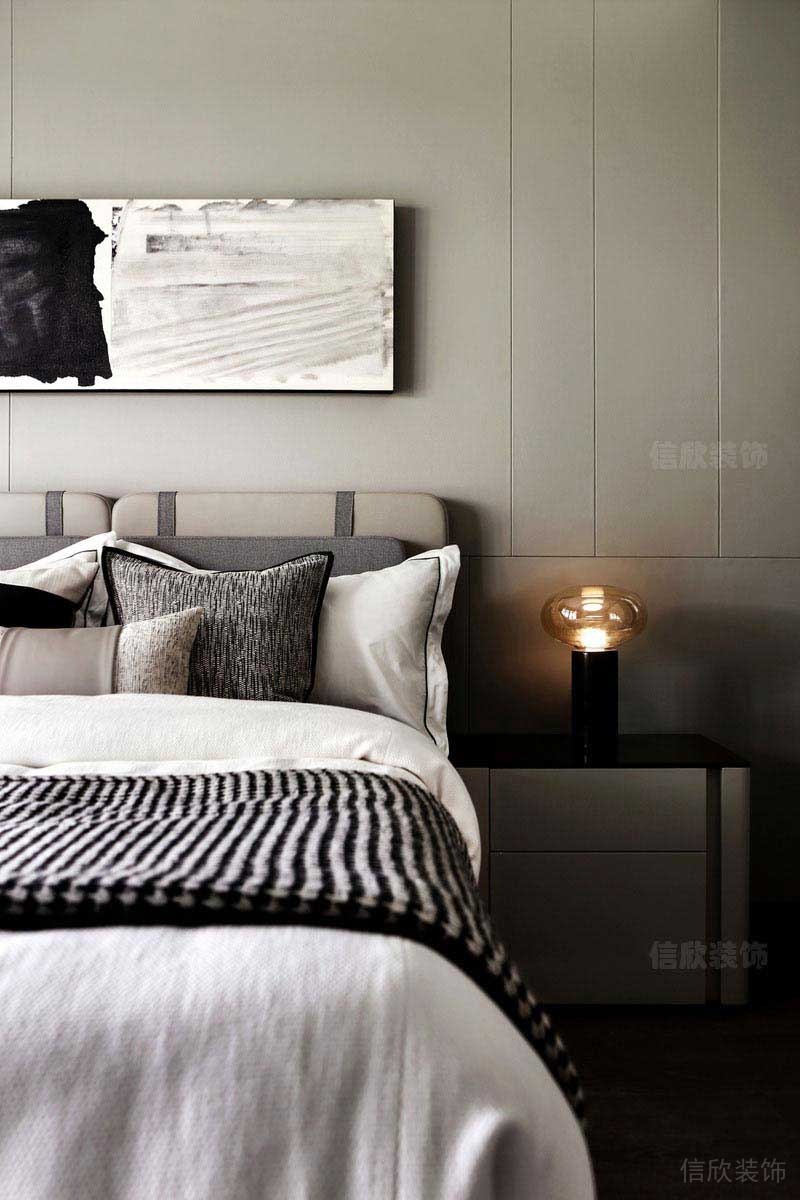 新居現(xiàn)代簡約風(fēng)主臥效果圖(8)