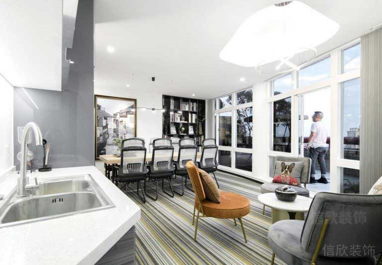 新居現(xiàn)代輕奢風(fēng)客餐廳效果圖