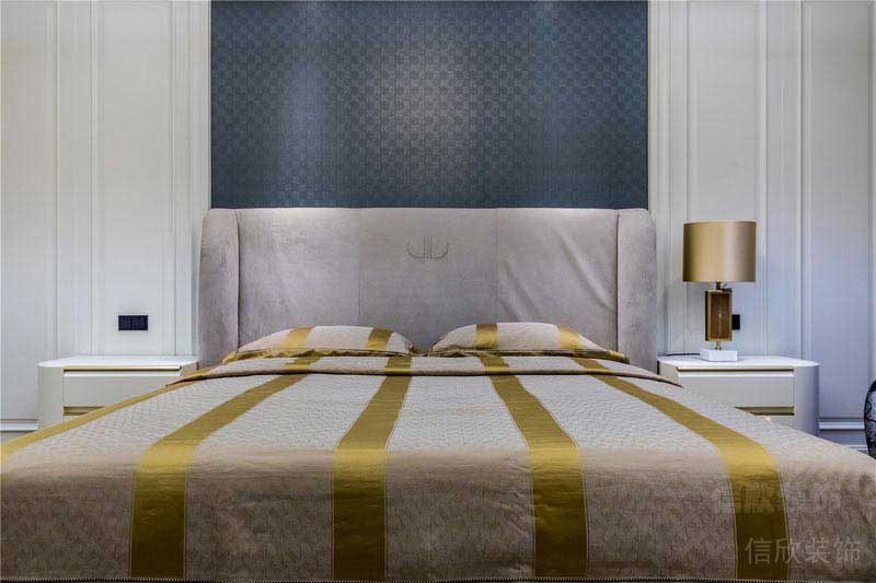 新居現(xiàn)代輕奢風(fēng)主臥效果圖(4)