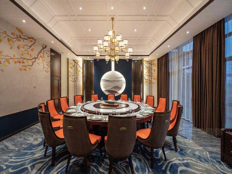 新居新中式風(fēng)餐廳效果圖 (2)