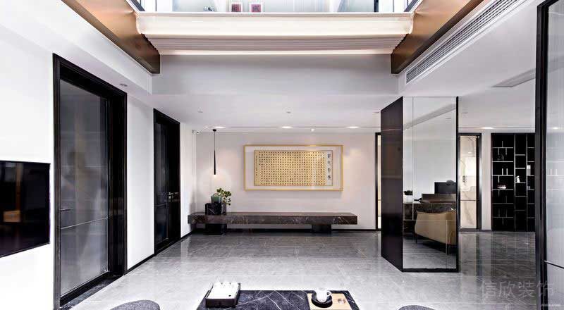 新中式風(fēng)格辦公室大堂公共等候區(qū)