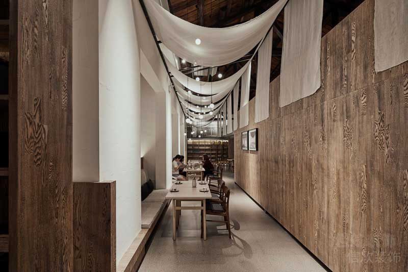 新中式風(fēng)格茶飲空間雅致卡座