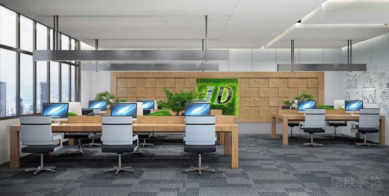 原木科技風(fēng)辦公室公共區(qū)